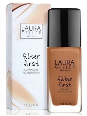 🌻 Laura Geller Filter First Luminous Foundation - Pecan Warm Brown New in Box
